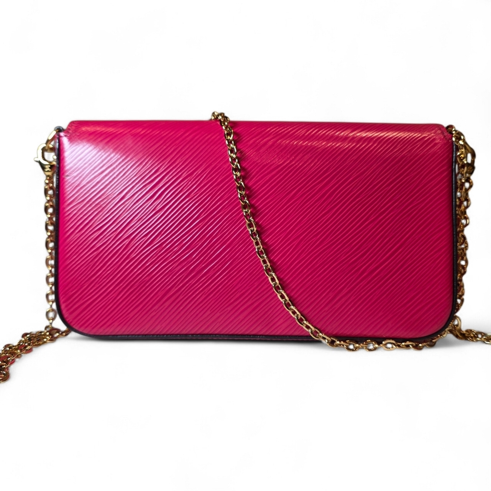 Louis Vuitton Limited Edition Felicie Pochette Red Epi Animal Print Bunny Bird - Picture 5 of 16